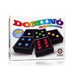 JUEGO DOMINO MULTICOLOR