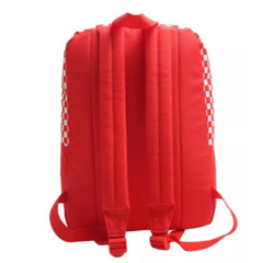 MOCHILA ESPALDA 16" CUADROS ROJA - comprar online