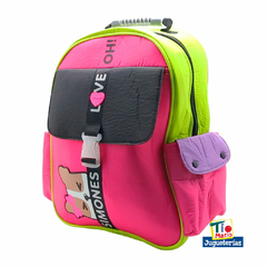 MOCHILA ESPALDA 16" SIMONES LOVE BLACK en internet