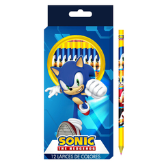 CAJA DE LAPICES 12 COLORES SONIC