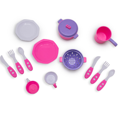 KIT DE COCINA EN CAJA ROSA Y LILA - comprar online