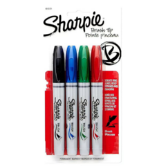 SHARPIE BLISTER MARCADORES BRUSH X4