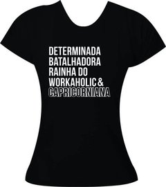 Camiseta Feminina Signo Capricórnio Capricorniana - comprar online