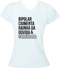 Camiseta Feminina Signo Gêmeos Geminiana