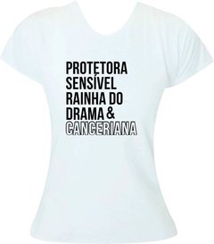 Camiseta Feminina Signo Câncer Canceriana