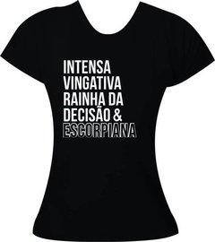 Camiseta Feminina Signo Escorpião Escorpiana - comprar online