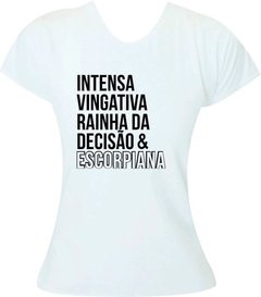Camiseta Feminina Signo Escorpião Escorpiana