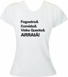 Baby look Frase Arraiá - comprar online