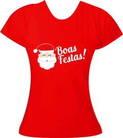 T-Shirt feminina Natal Boas Festas