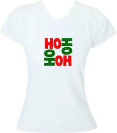 T-Shirt feminina Natal Hohoho