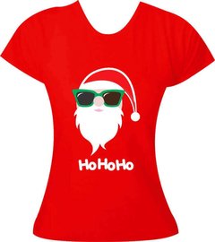 T-Shirt feminina Papai Noel Hohoho