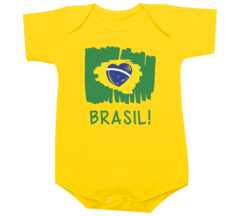 Body Bebê Bandeira Brasil Modelo 4