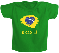 Body Bebê Verde Bandeira Brasil Modelo 4 - comprar online
