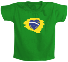 Body Bebê Verde Bandeira Brasil Modelo 3 - comprar online