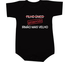 Camiseta Filho único - Promovido - Irmão mais velho - Moricato
