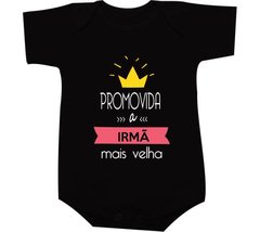 Camiseta Promovida a irmã mais velha com coroa - Moricato