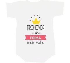 Camiseta Promovida a prima mais velha com coroa - Moricato