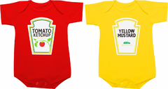 Body bebê Gêmeos Ketchup e Mostarda - comprar online