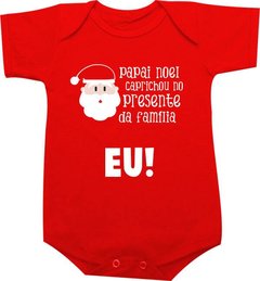 Camiseta Natal Papai Noel caprichou no presente da família: Eu! - comprar online