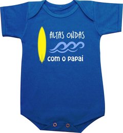 Body bebê Surf - Altas ondas com o papai