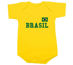 Body Bebê Bandeira Brasil Modelo 2