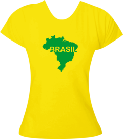 Camiseta Adulto Mapa Brasil - comprar online