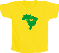 Camiseta Infantil Mapa Brasil
