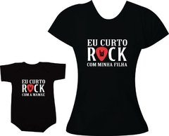 camisetas tal mae tal filha curto rock