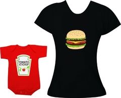 Camisetas Tal mãe tal filha Hambúrguer e Ketchup - comprar online