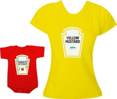 Camisetas Tal mãe tal filha Mostarda e Ketchup - comprar online