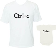 Camisetas Tal pai tal filho Ctrl C Ctrl V