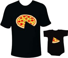 Camisetas Tal pai tal filho Pizza / Fatia de pizza