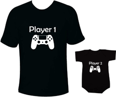 Camisetas Tal pai tal filho Player 1 / Player 2 PS4 - comprar online