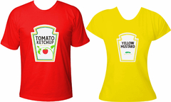 Camiseta Casal Namorado Ketchup e Mostarda - comprar online