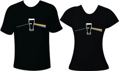Camiseta Casal Namorado Pink Floyd Dark Side Cerveja