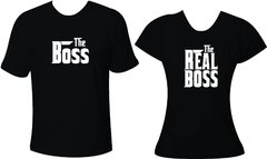 Camiseta Casal Namorado The Boss e The REAL Boss 2