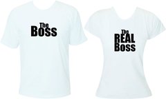 Camiseta Casal Namorado The Boss e The REAL Boss