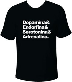 T-Shirt Feminina Corrida Dopamina Endorfina Serotonina Adrenalina - Moricato