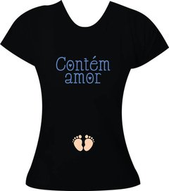 Camiseta Gestante Contém amor