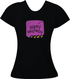 Camiseta Halloween Happy Halloween - Adulto feminina