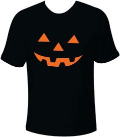 Camiseta Halloween Rosto de abobora Adulto