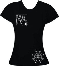 Camiseta Halloween Teia de aranha