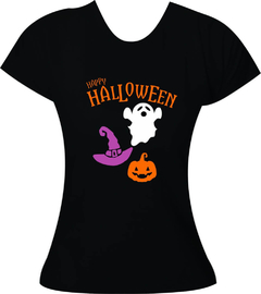 Camiseta Halloween Happy Halloween - Adulto feminina