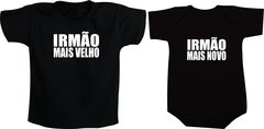 camiseta irmaos irmao mais velho mais novo