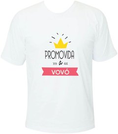 Camiseta Promovida a vovó com coroa na internet