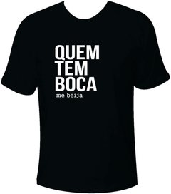 Camiseta Carnaval Quem tem boca me beija