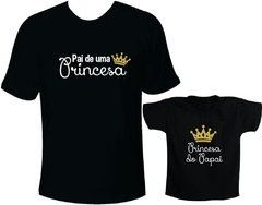 Camisetas Tal pai tal filha Pai de uma princesa / Princesa do Papai na internet