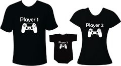 Kit família Player 1 Player 2 Player 3