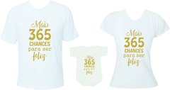 Kit Família Ano Novo camiseta com frases