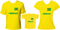 Kit família Camiseta Vai Brasil